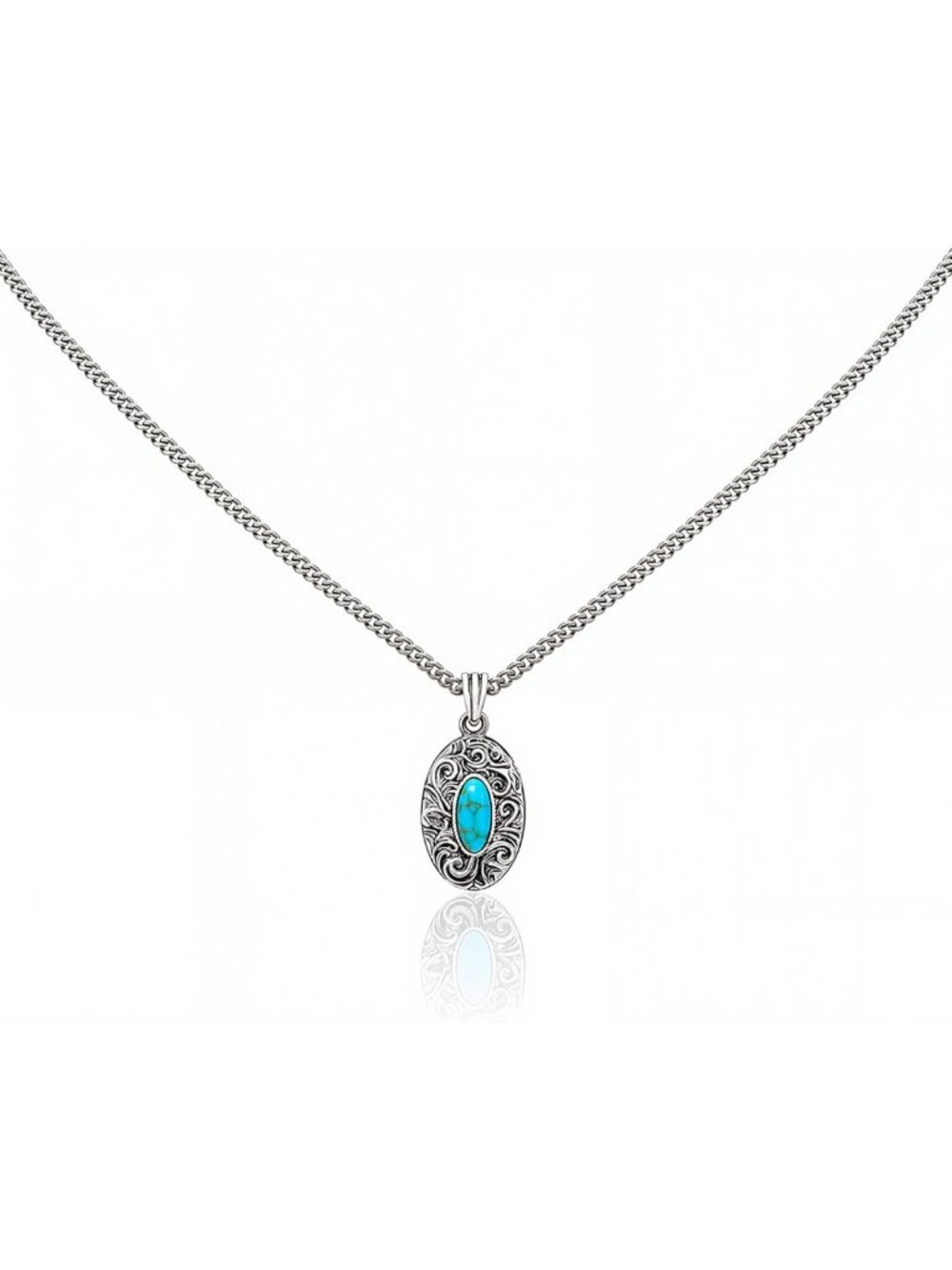 Vintage Turquoise Western Necklace for Women | Boho Jewelry, Statement Piece